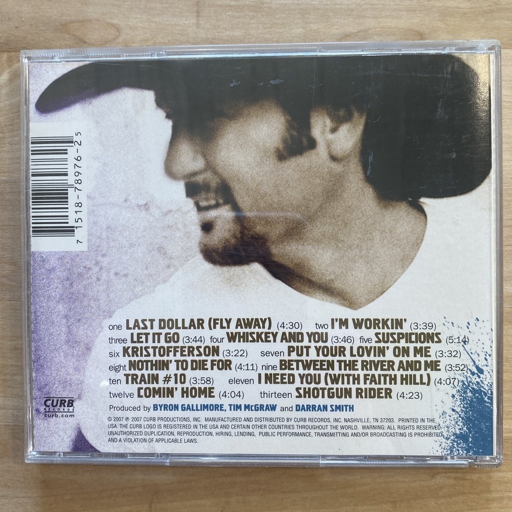 Tim McGraw – Let It Go CD 2007 Country Curb Records Faith Hill Duets - Picture 2 of 3